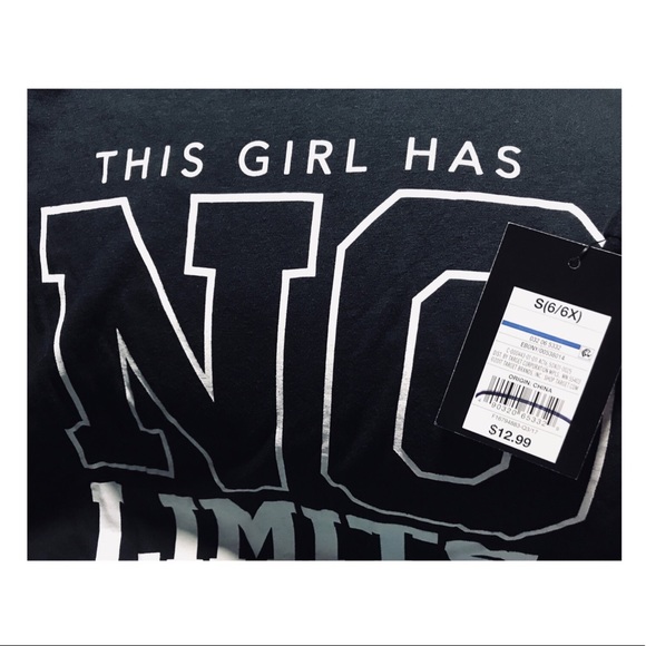 π NWT π· Girls' No Limits Long Sleeve Graphic Tee - Picture 2 of 3